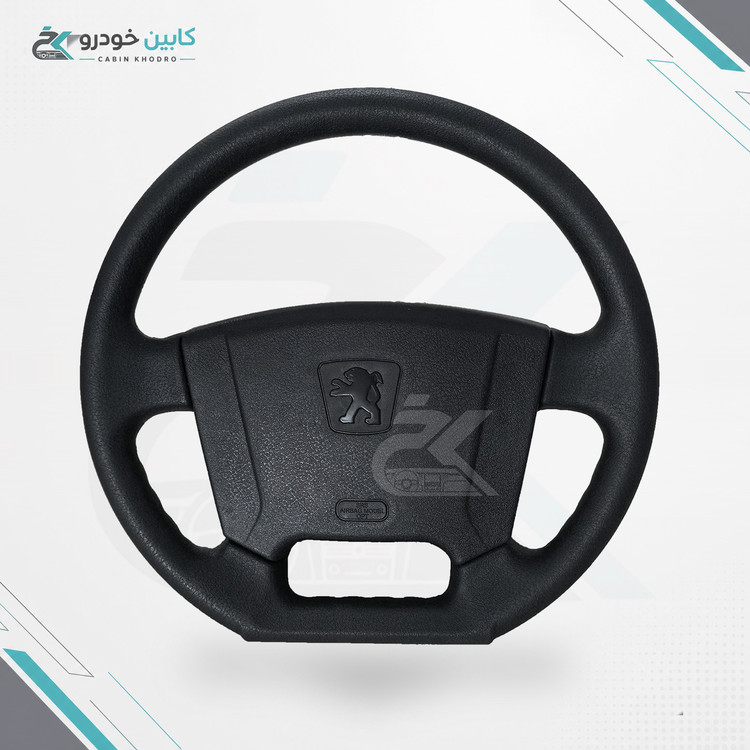 غربیلک فرمان پژو 405 slx مشکی طرح ایربگ کد - 1190